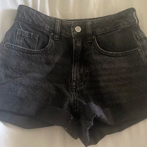 -Black Denim shorts from PacSun